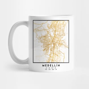 MEDELLÍN COLOMBIA CITY STREET MAP ART Mug